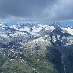 Flugwegposition um 13:13:15: Aufgenommen in der Nähe von Goms, Schweiz in 3520 Meter